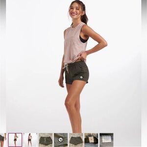 Vuori Olive Green Shorts